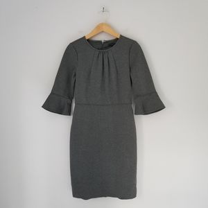 NWT J Crew Bell Sleeve Sheath Ponte Dress G9476